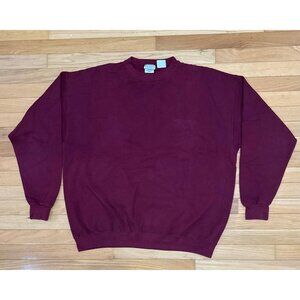 Arizona Jean Company Burgundy Crewneck Sweatshirt XL – Women’s Oversized Fit, US